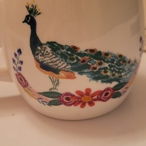 Stunning opal house peacock mug